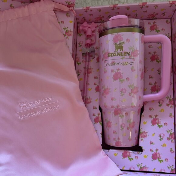LoveShackFancy x Stanley 20 oz Quencher H.20 Tumbler BNIB - Picture 1 of 7
